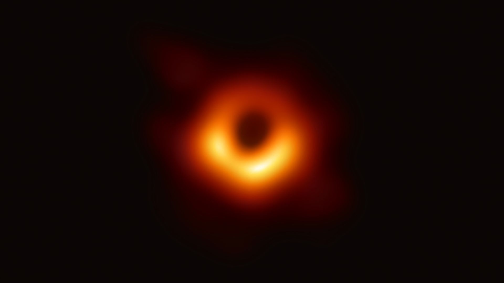 The first photo of a black hole.