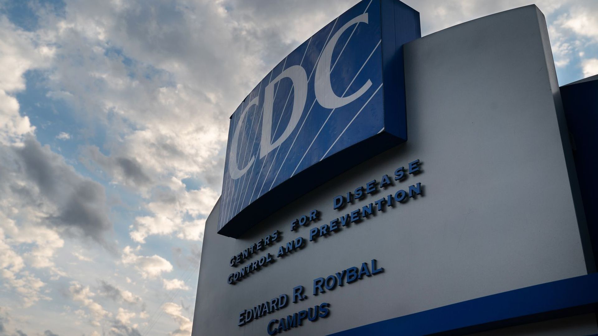 A sign for the CDC's Edward R. Roybal campus.