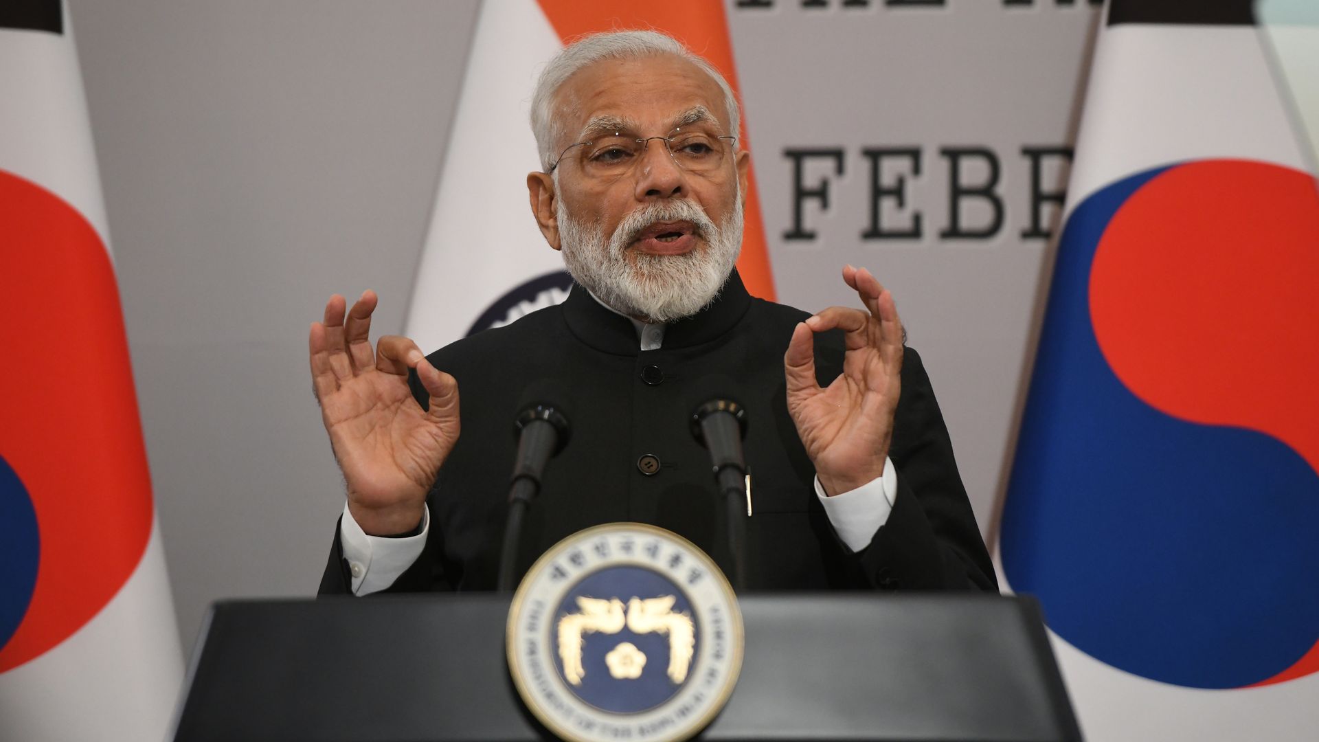India's Prime Minister Narendra Modi says the country has shot down a satellite in space.