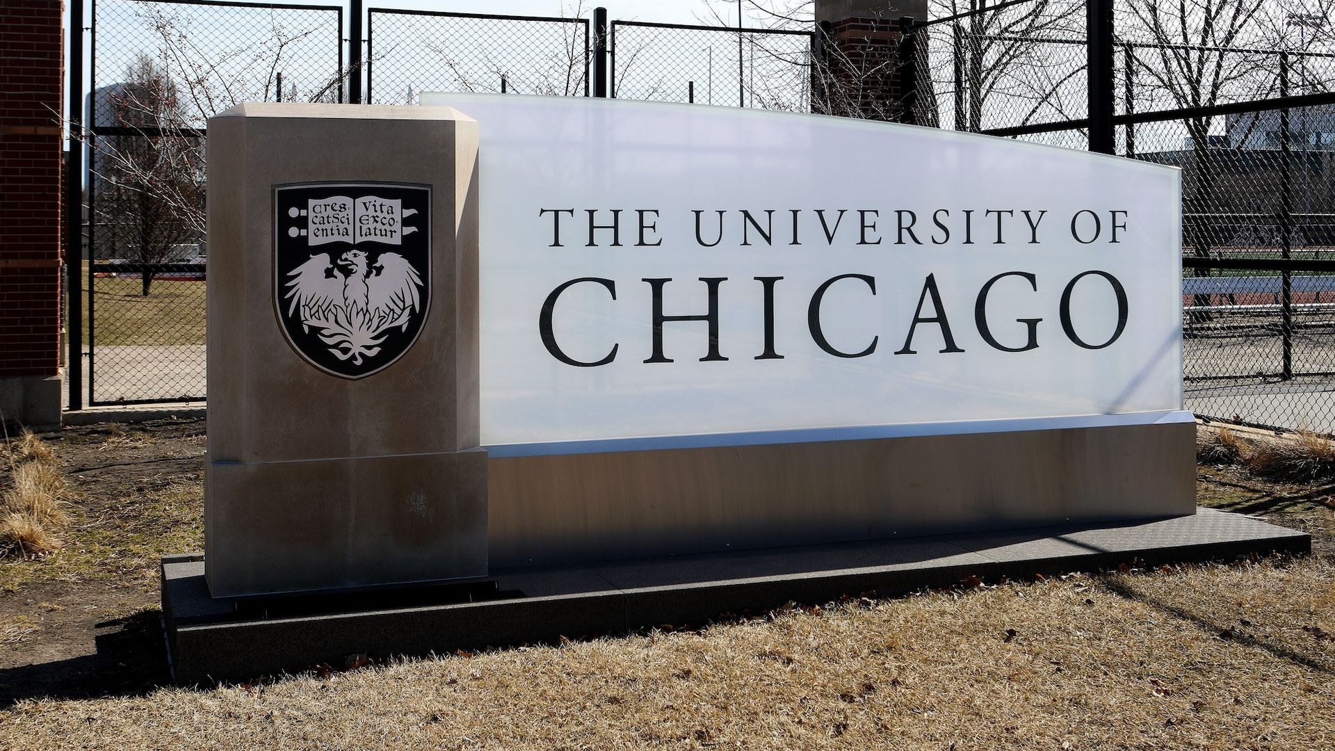 The University of Chicago sign.