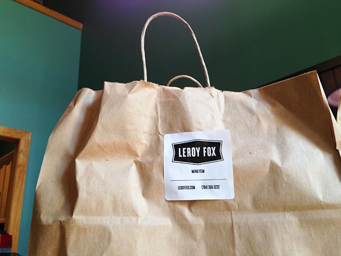 Leroy Fox Takeout Bag Charlotte