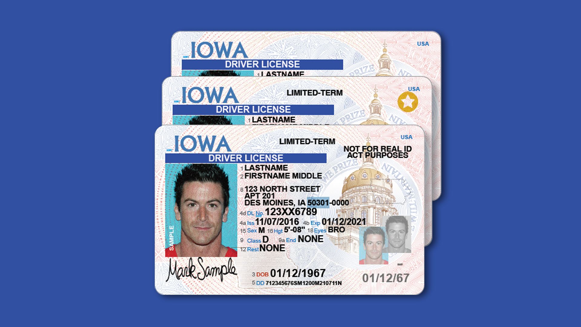 Iowa Driver S License Example Appointments booking fast before Real ID deadline - Axios Des Moines