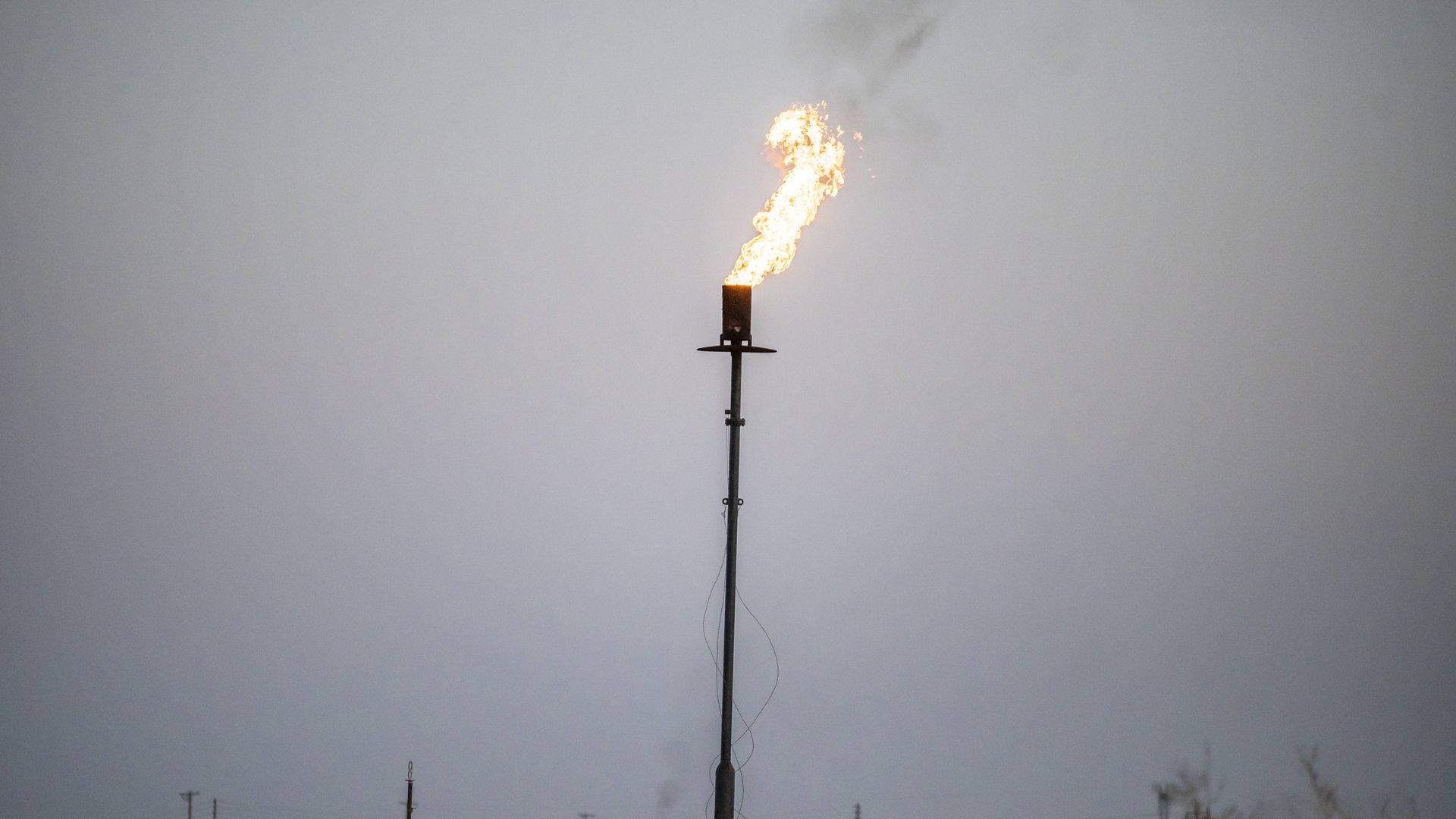 Gas flare in Texas