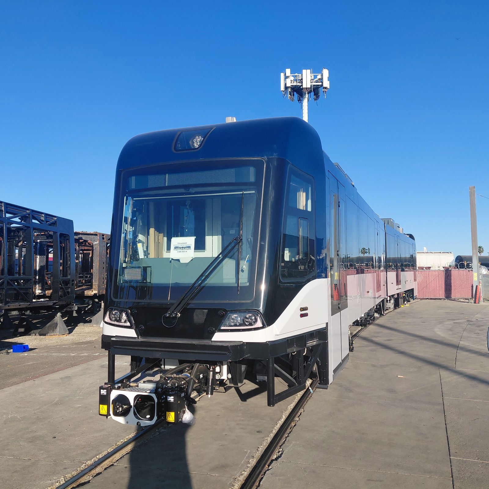 RTA's first new Rapid railcar arrives in Cleveland - Axios Cleveland