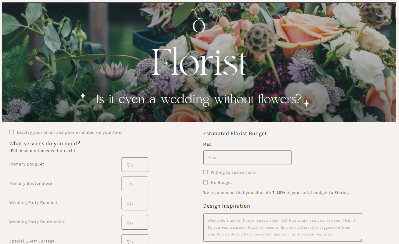 Form example of Our Day