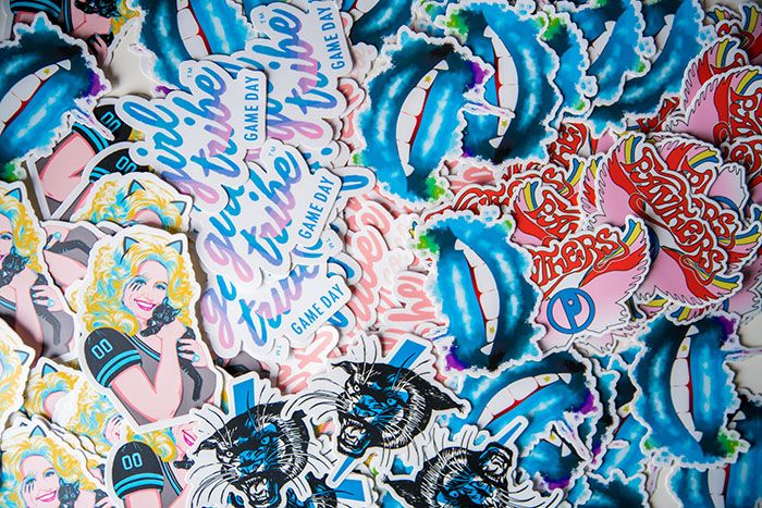 Girl Tribe game day stickers