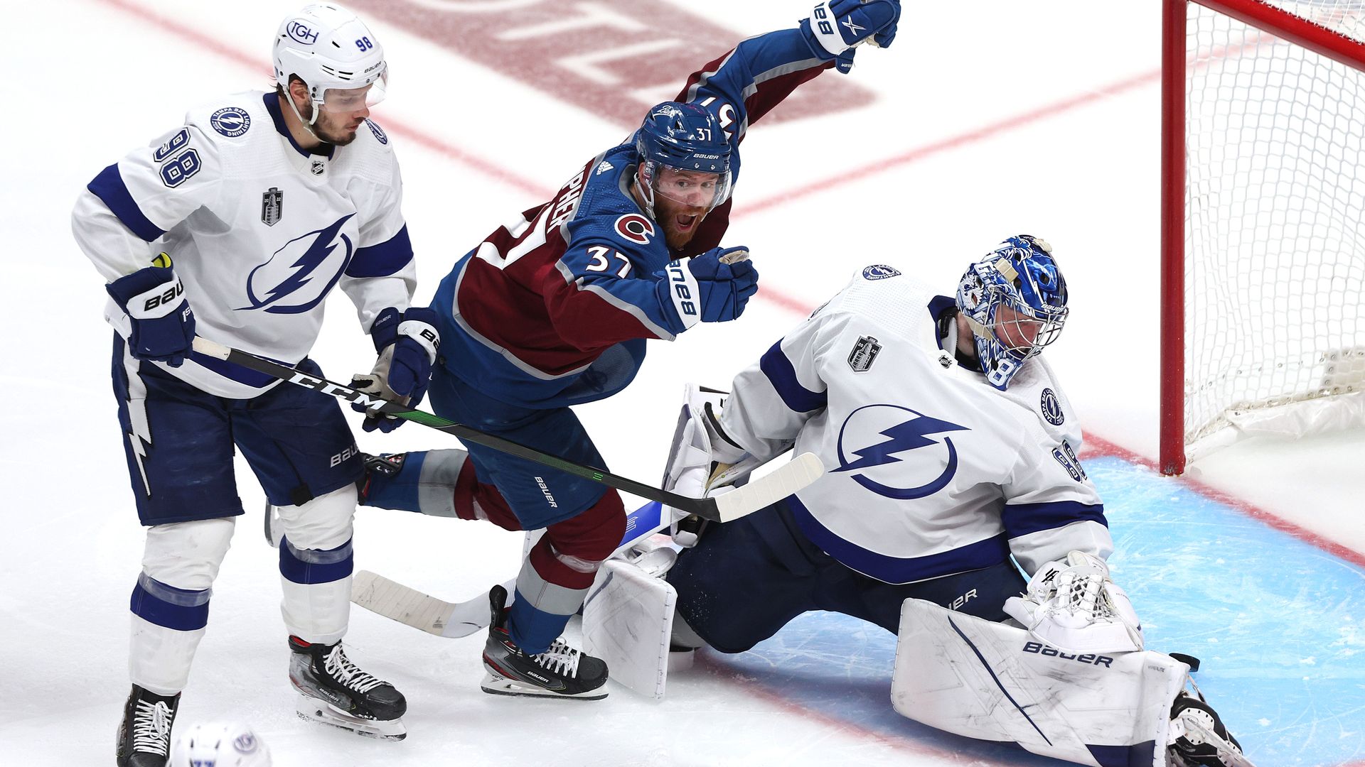 Avalanche celebrating