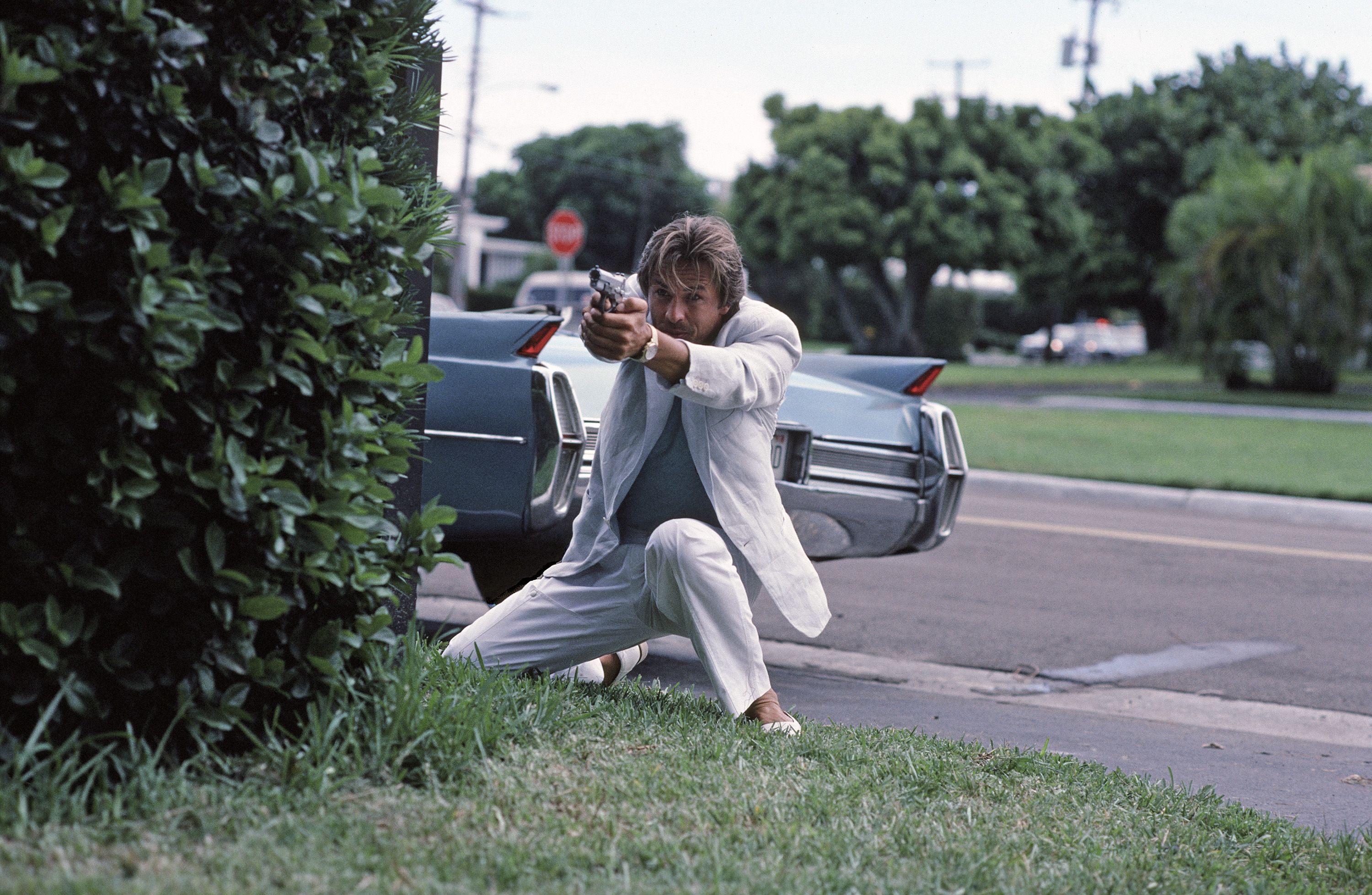 MIAMI VICE "The Dutch Oven" Episode 4 -- Air Date 10/25/1985 Pictured: Don Johnson as Detective James 'Sonny' Crockett