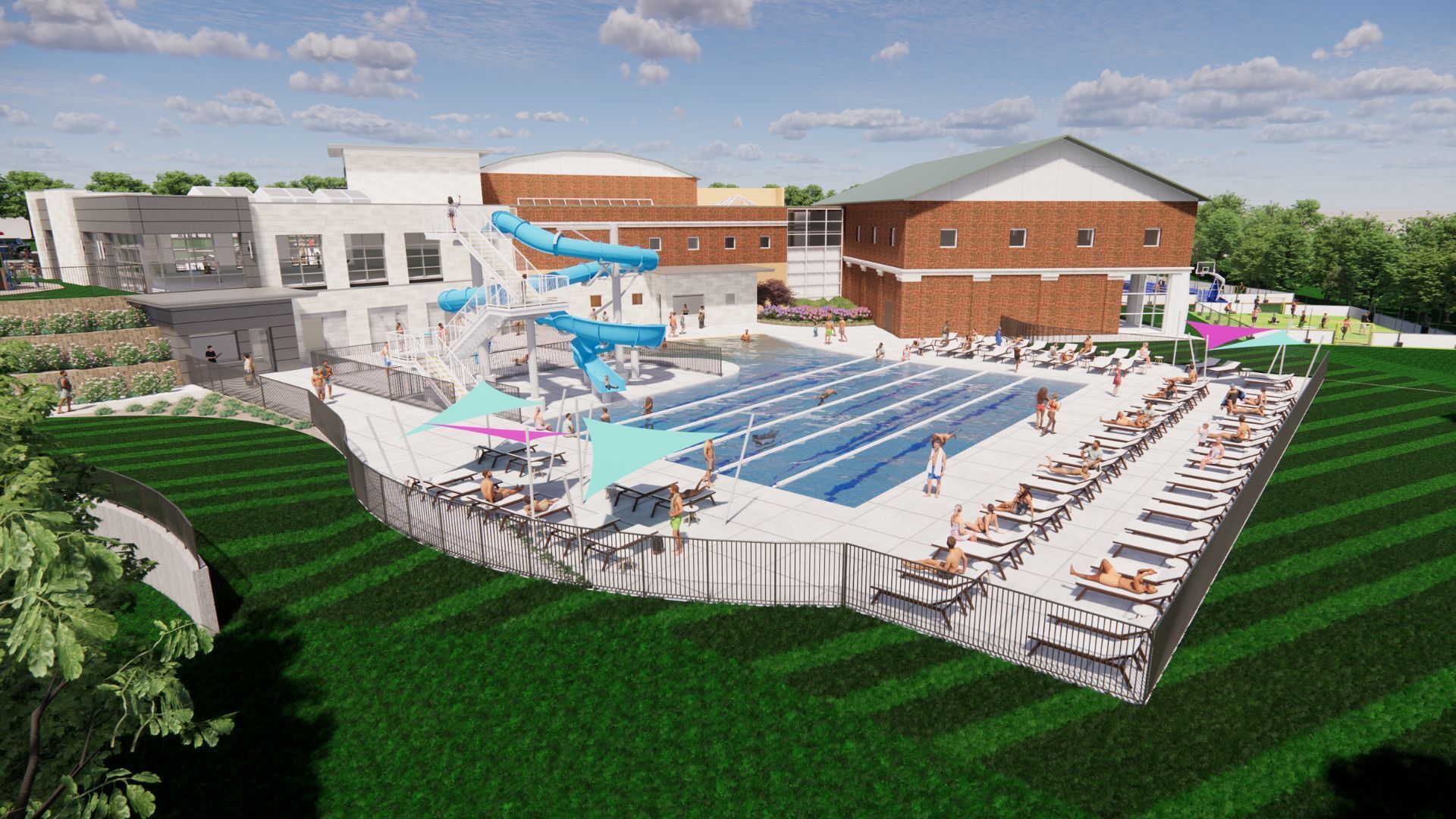 Rendering of the Stowe Family YMCA. Courtesy of the Gaston County Family YMCA