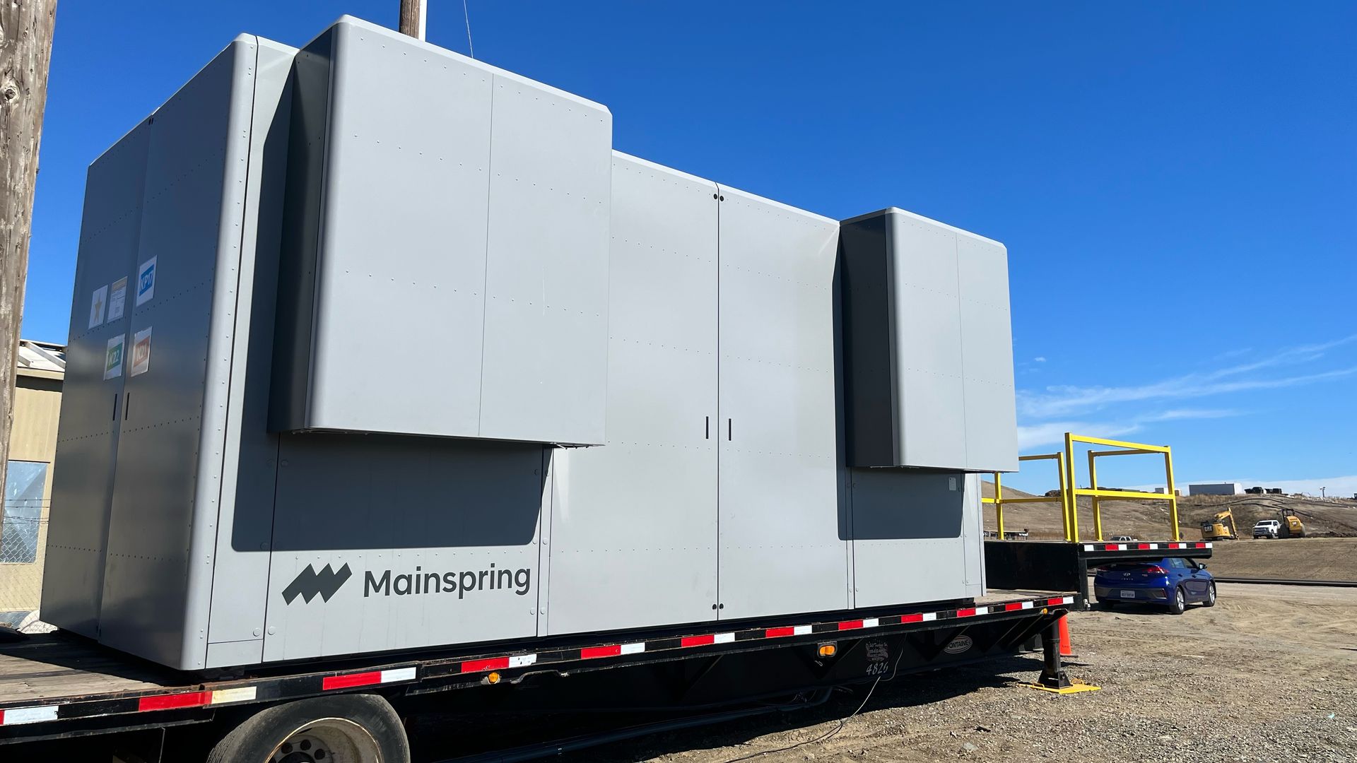 A generator that can turn biogas into electricity for EV charging