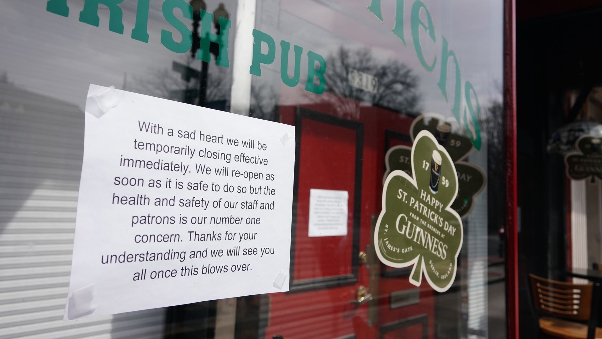 Bar closing