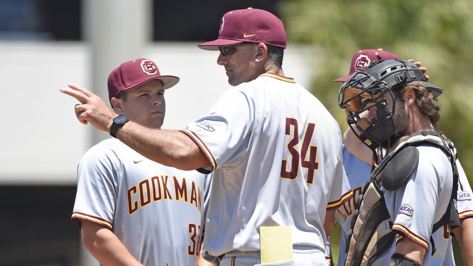 Bethune Cookman meeting at the mound