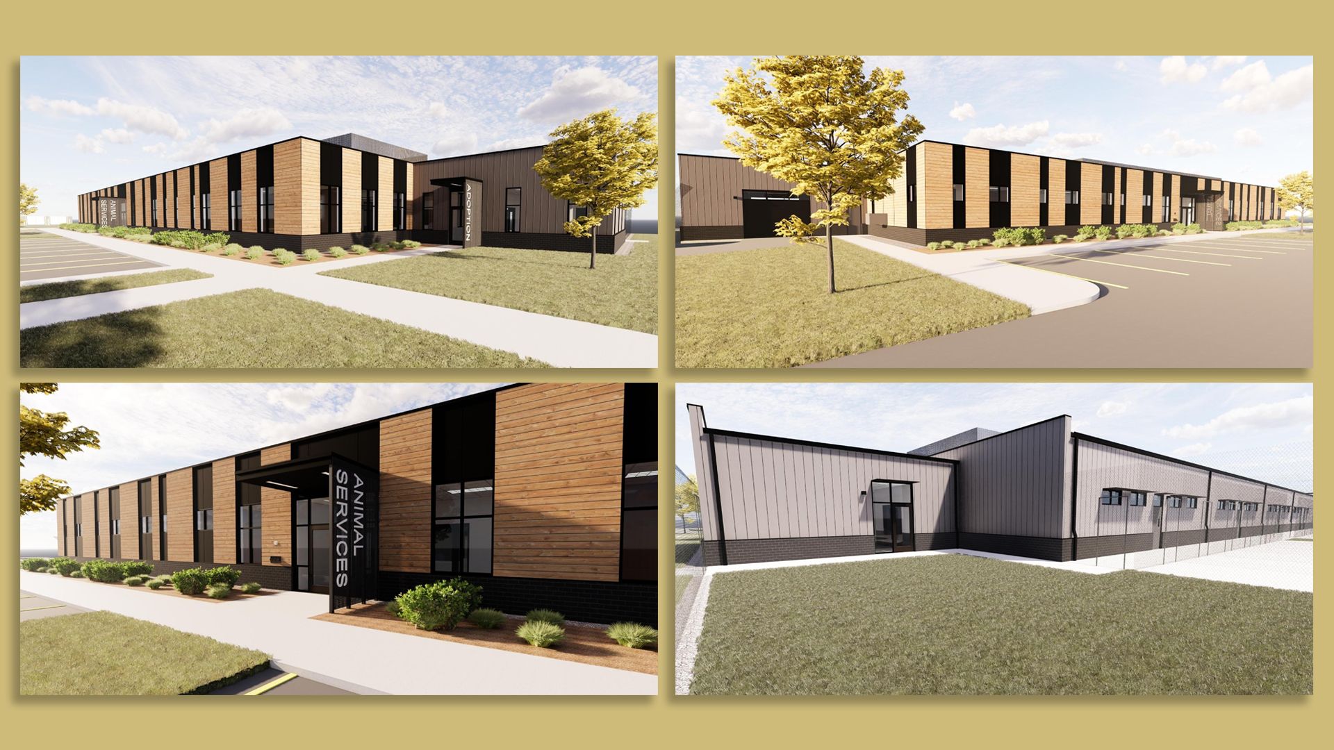 A drawing of a proposed Des Moines animal shelter.