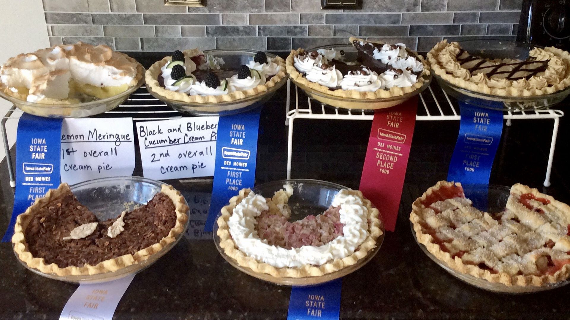 Marcia Miller, Jason's neighbor, shared samples of each of these with him. But she wouldn't give up her recipe for black and blueberry cucumber cream pie. (It was delicious.) Photo courtesy of Miller