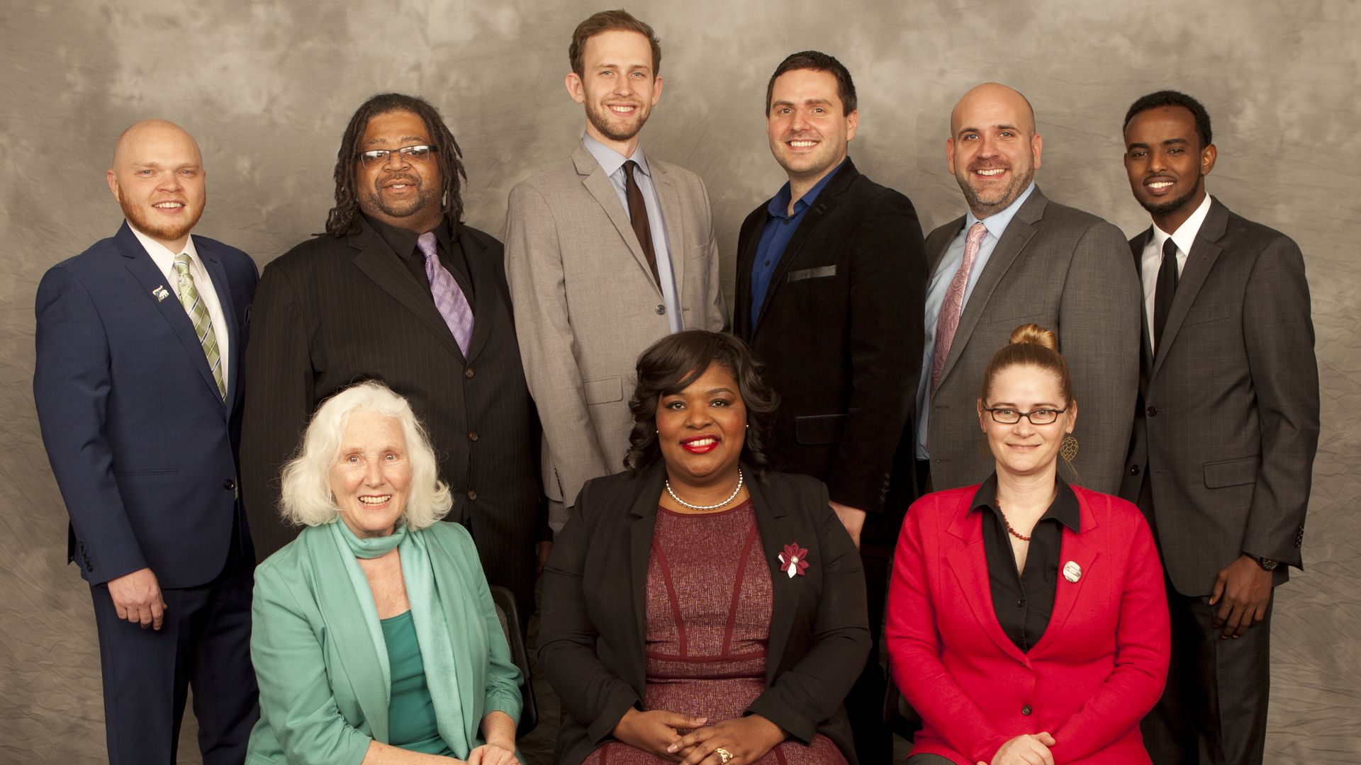 Members of the Minneapolis Park Board pose for a photo