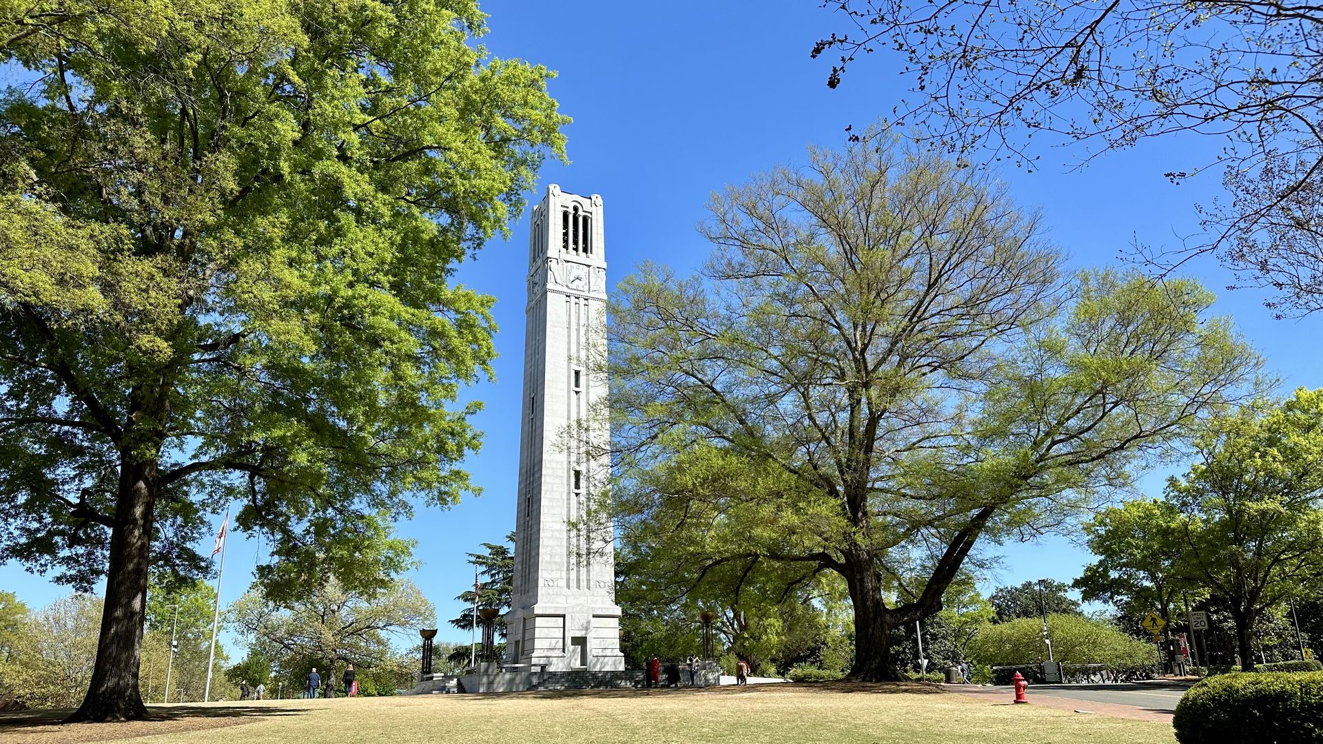 The belltower on N.C. State's Campus