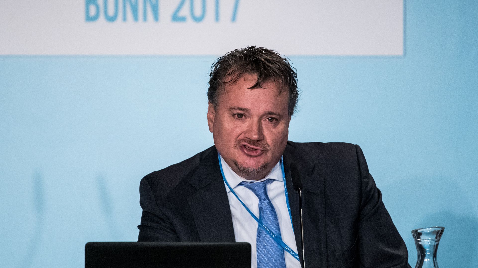 George David Banks at the Bonn climate conference.