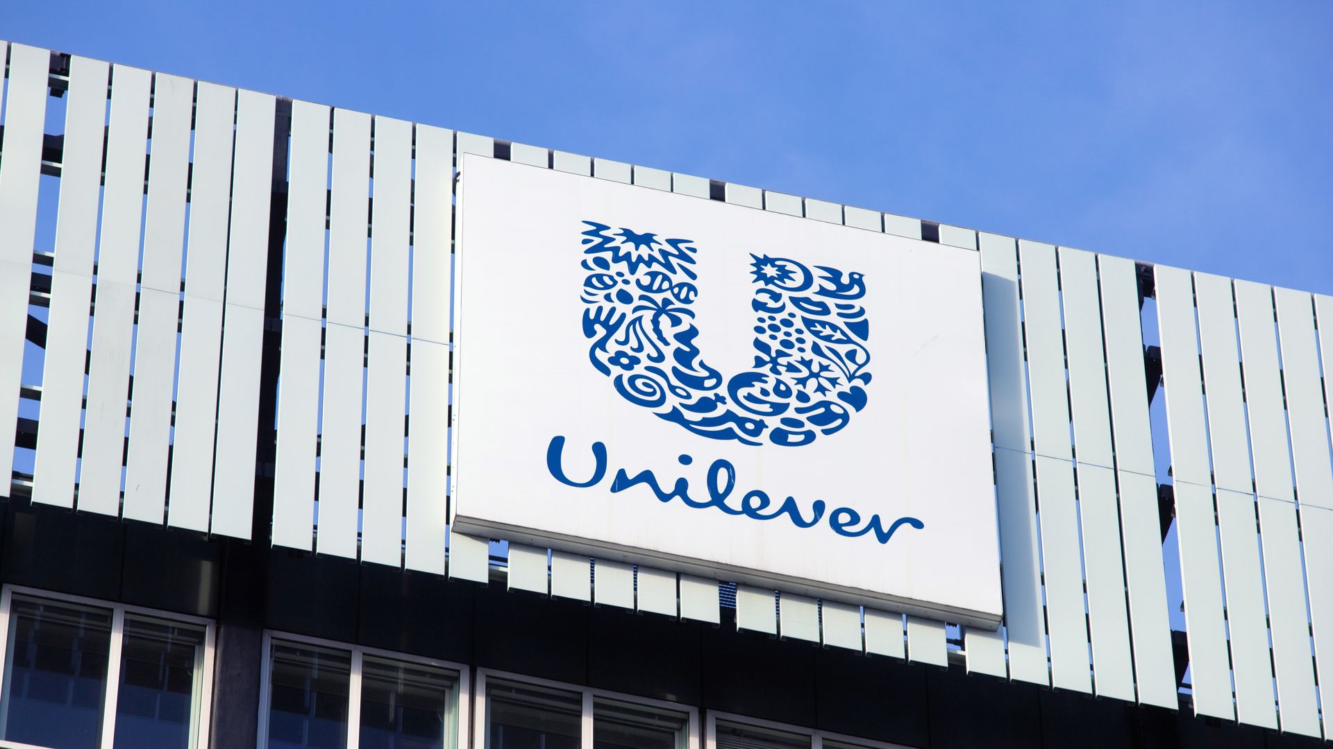 Unilever logo on building