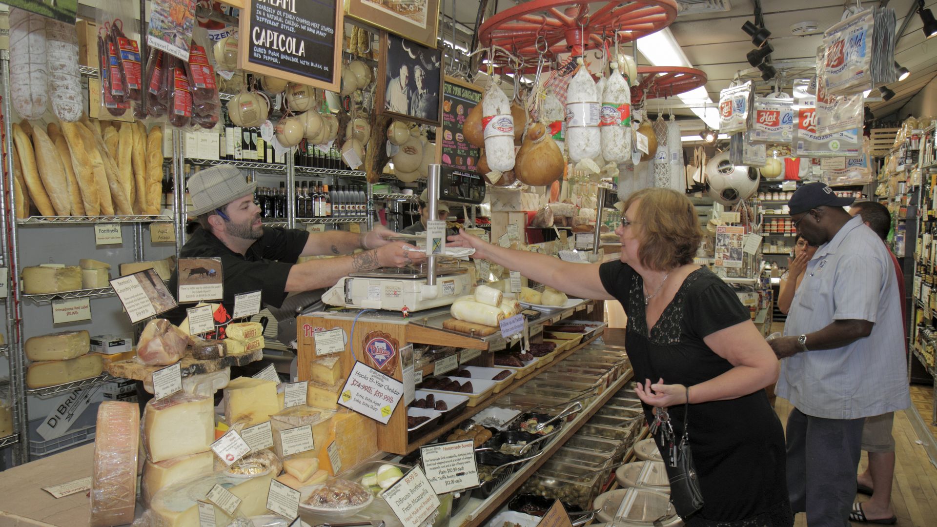 DiBruno Brothers, gourmet cheese at an Italian Market on South 9th Street.