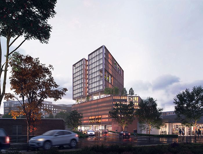 2151 Hawkins south end pedestrian level