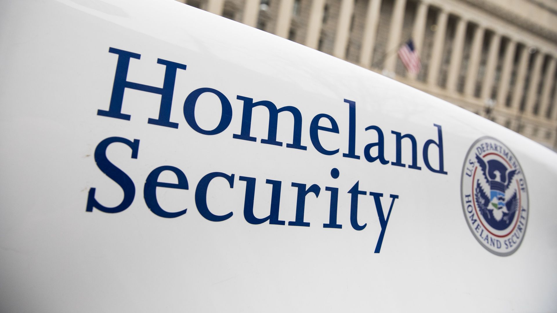 Homeland security department logo.