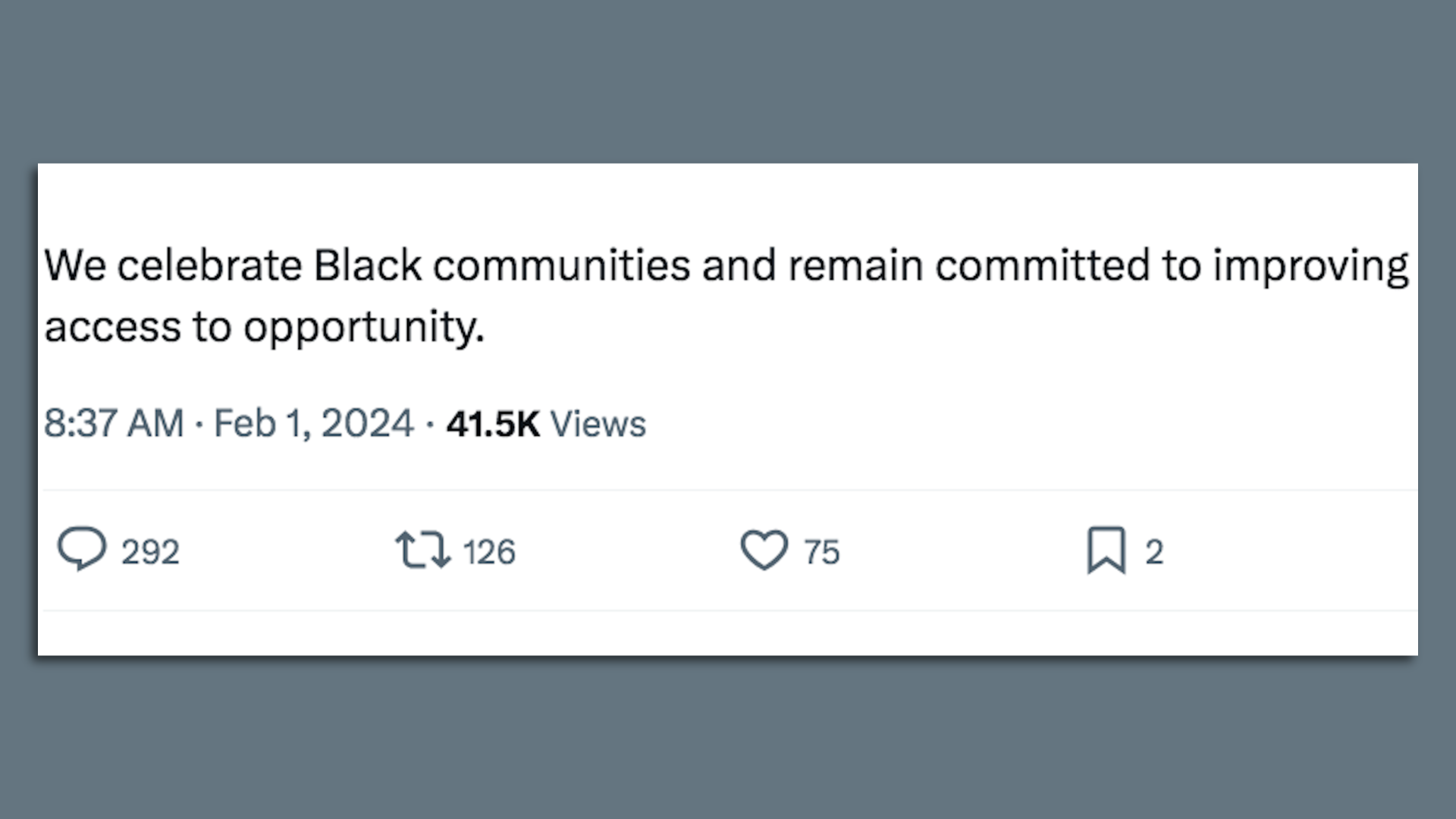 A post on X shows 292 replies, 126 re-posts and 75 likes