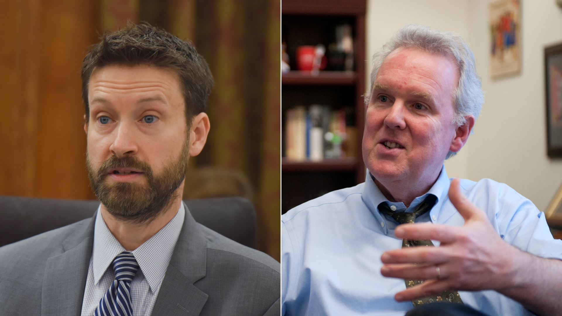 Side-by-side images of Charles Allen and Tommy Wells