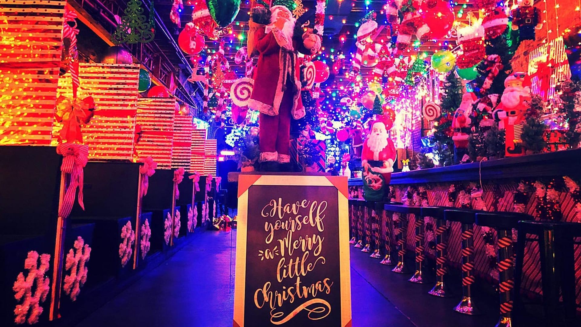 A Christmas Bar in Lawrence, Kansas