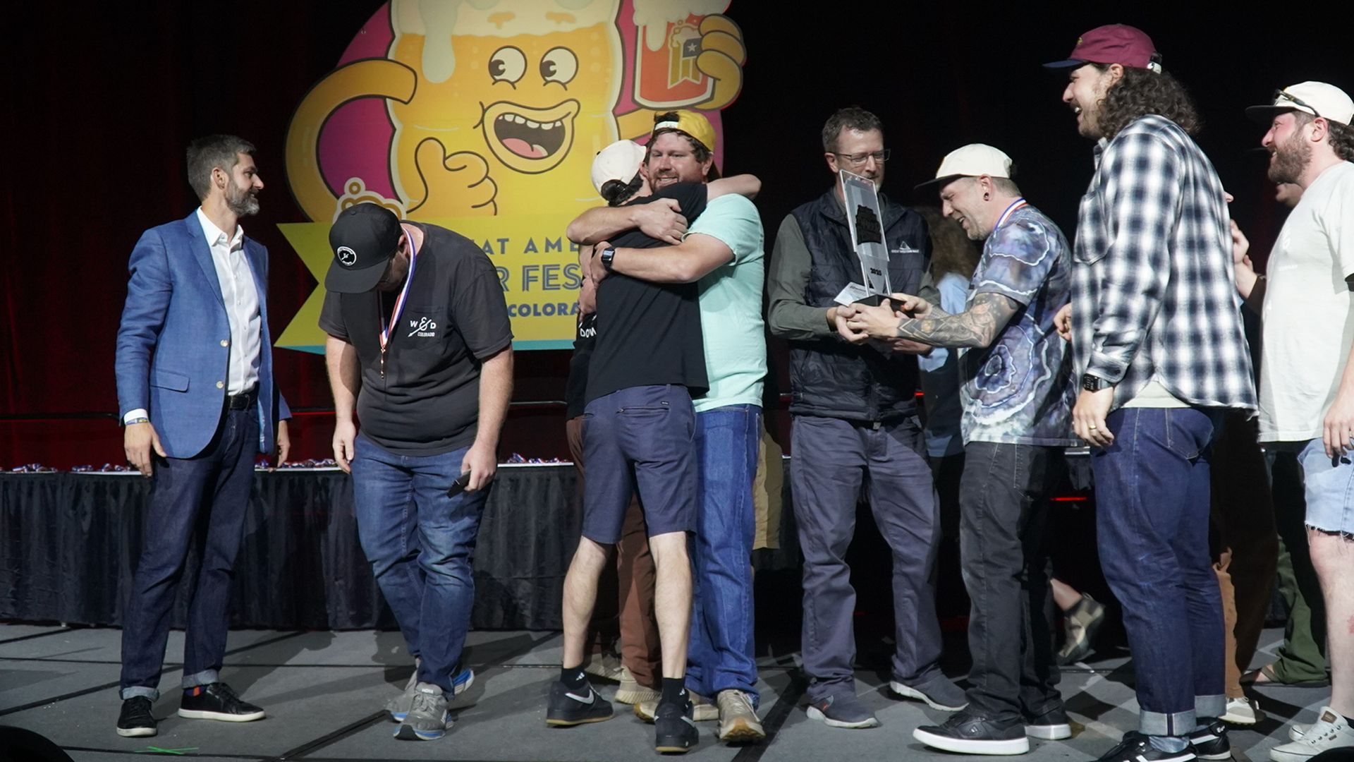 The Westbound and Down Brewing crew celebrate their big wins at the Great American Beer Festival in Denver. Photo courtesy of Westbound and Down