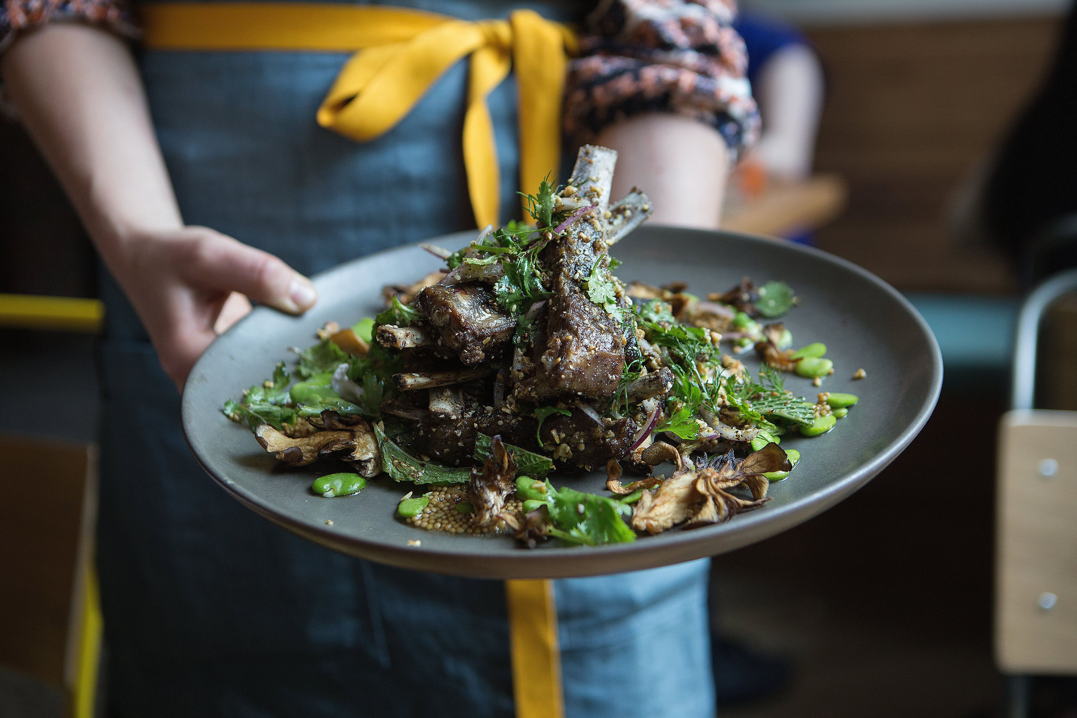 Lamb ribs for two at Tail Up Goat 