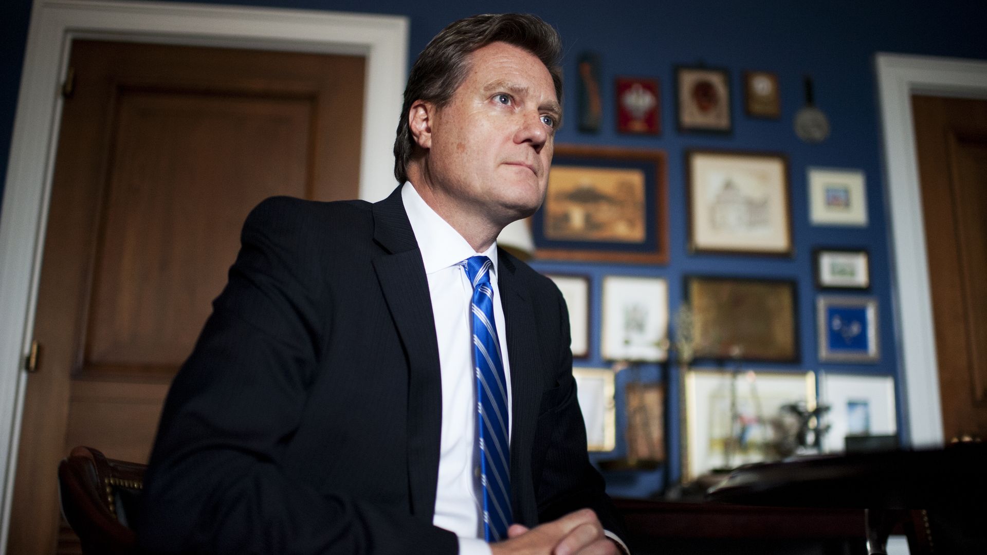 Mike Turner in his office. 