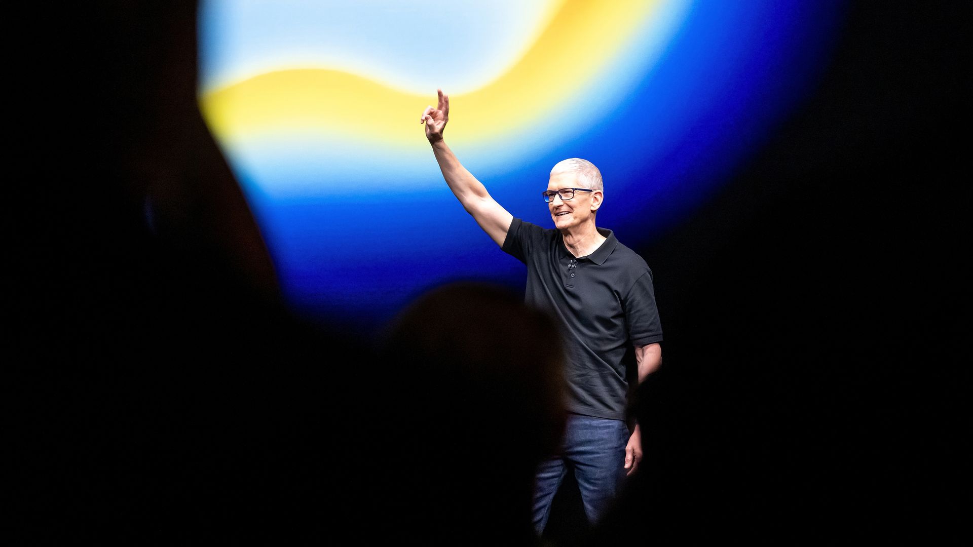 Apple CEO Tim Cook, speaking at last year's iPhone 17 launch event