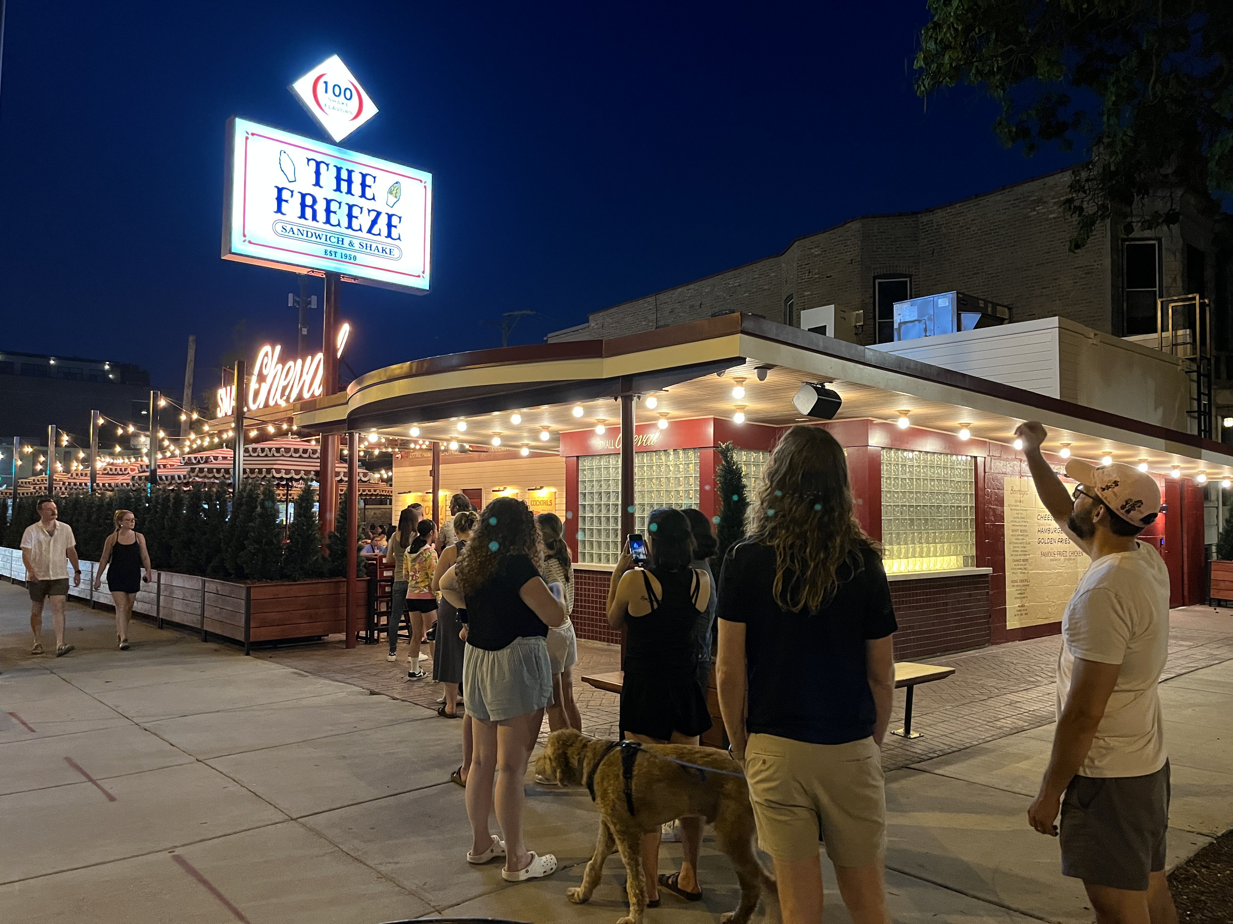 people in line at The Freeze 