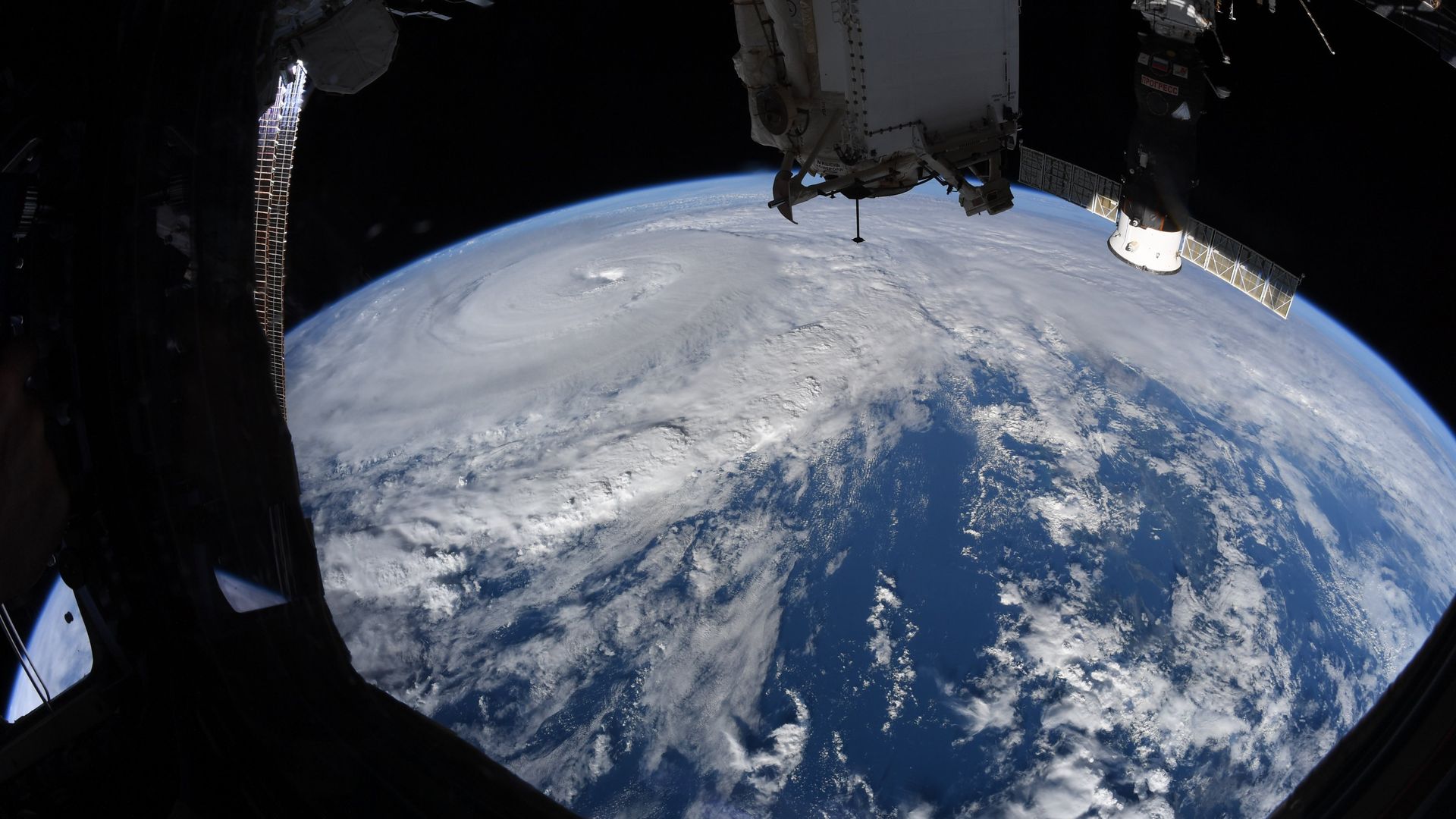 Typhoon Haishen seen from space