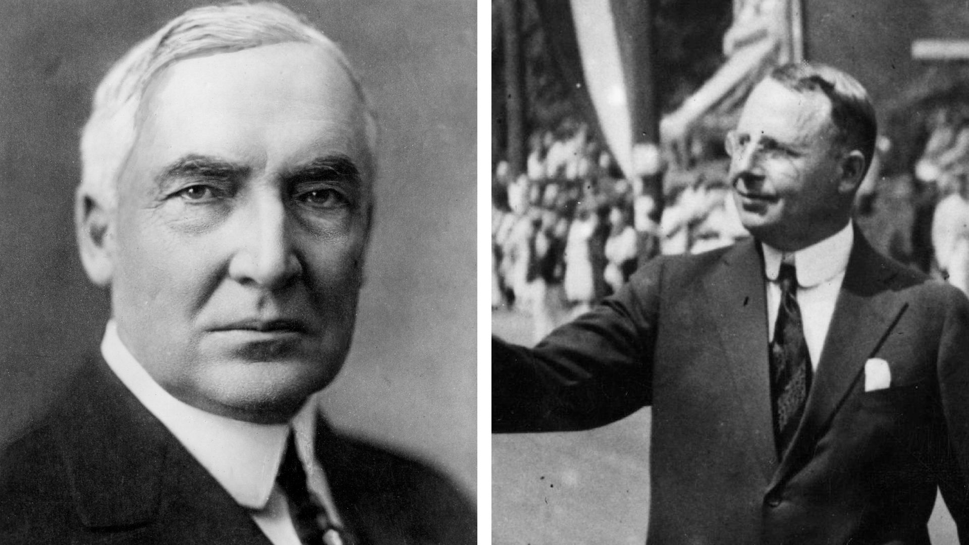 Former U.S. president Warren G. Harding