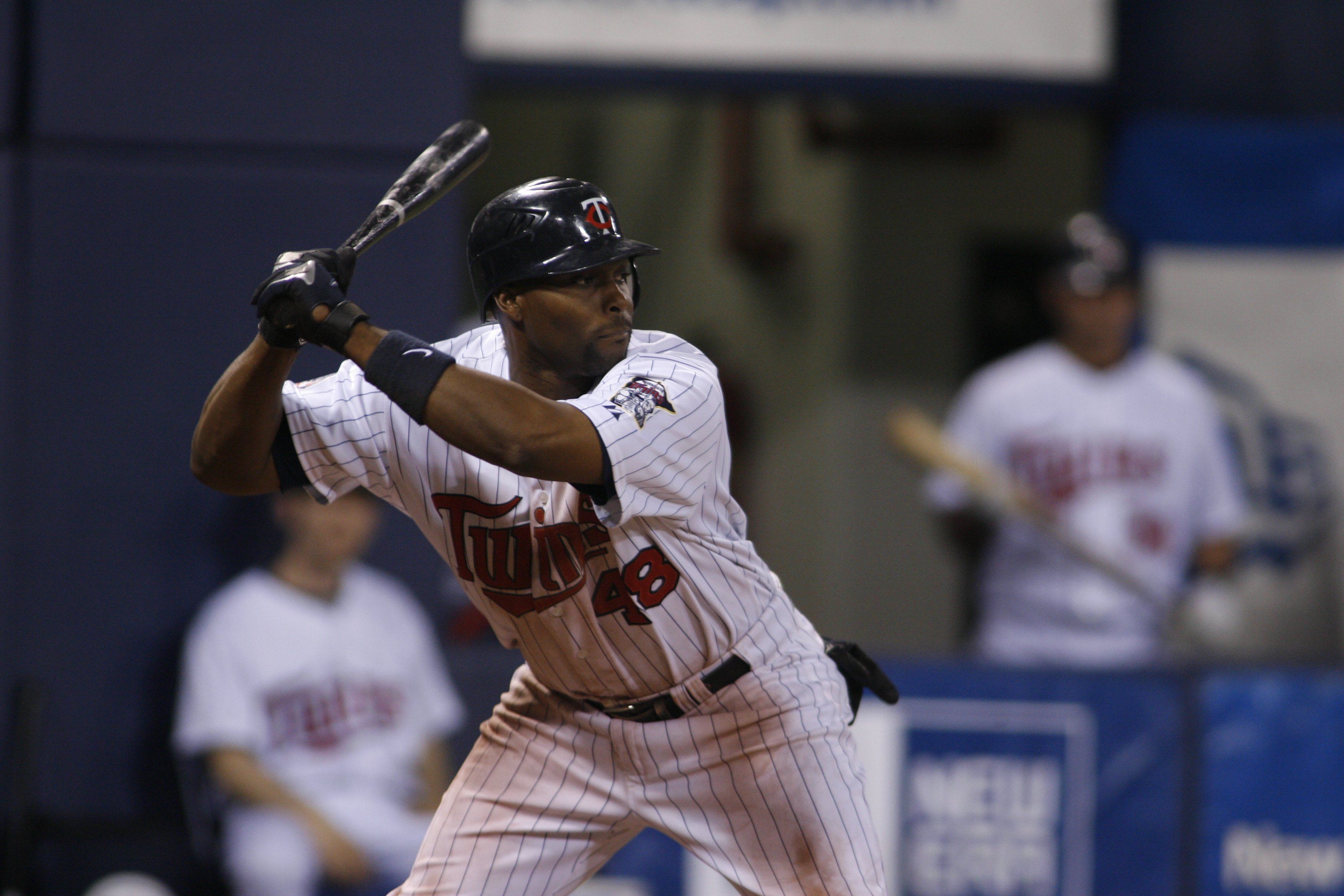 Torii Hunter in a Minnesota Twins uniform