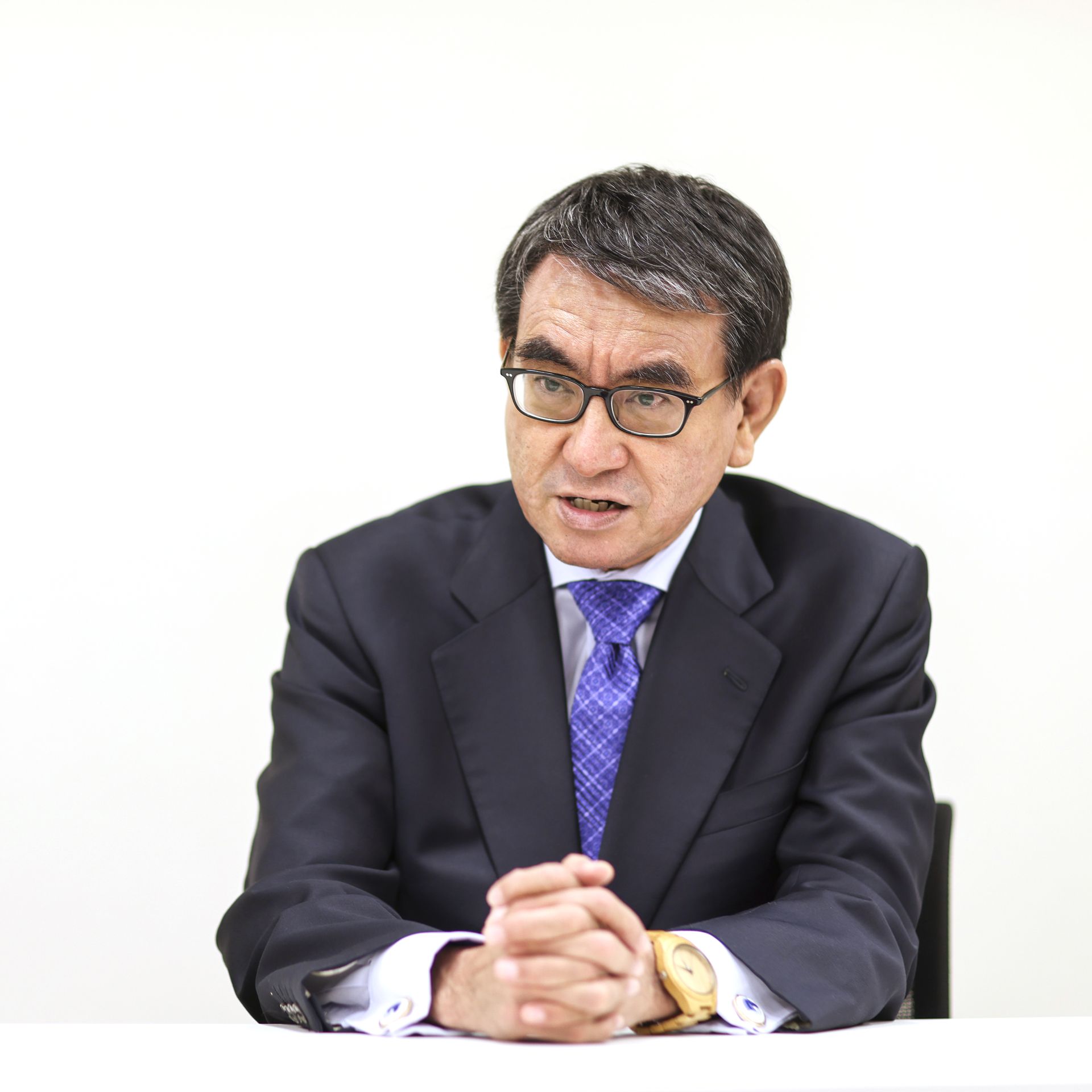Former Japanese foreign minister and defense minister Kono Taro