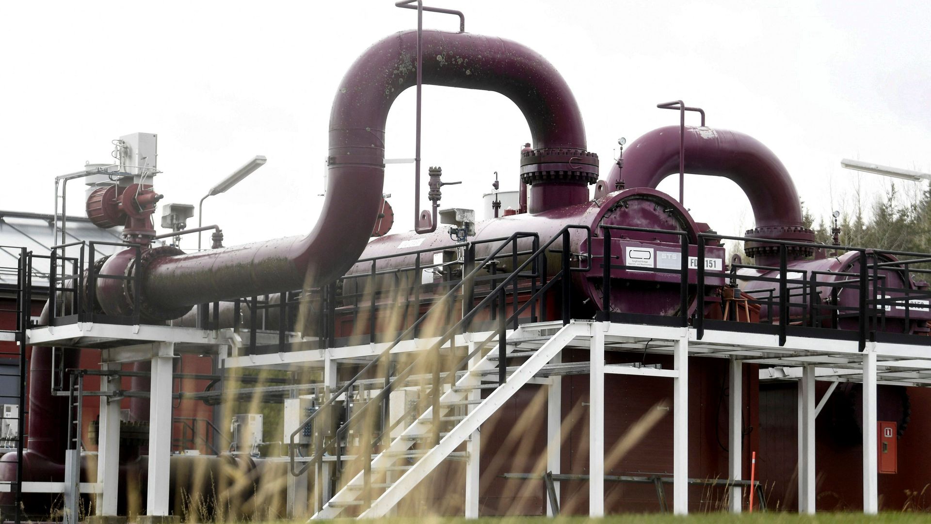 A Gasum plant in Raikkola, Imatra, Finland, in May.