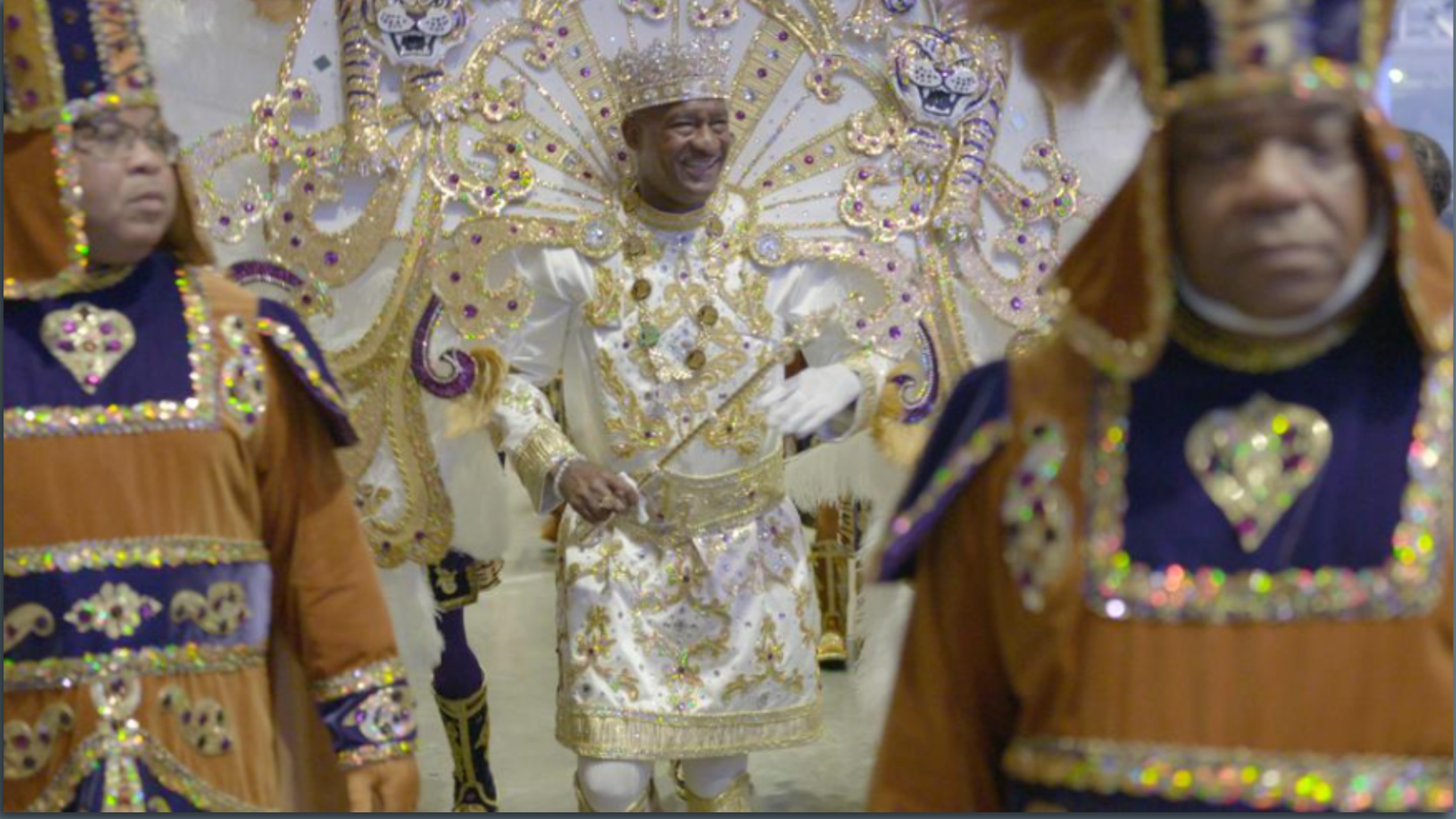 Screenshot shows King Zulu dressed in his regalia.