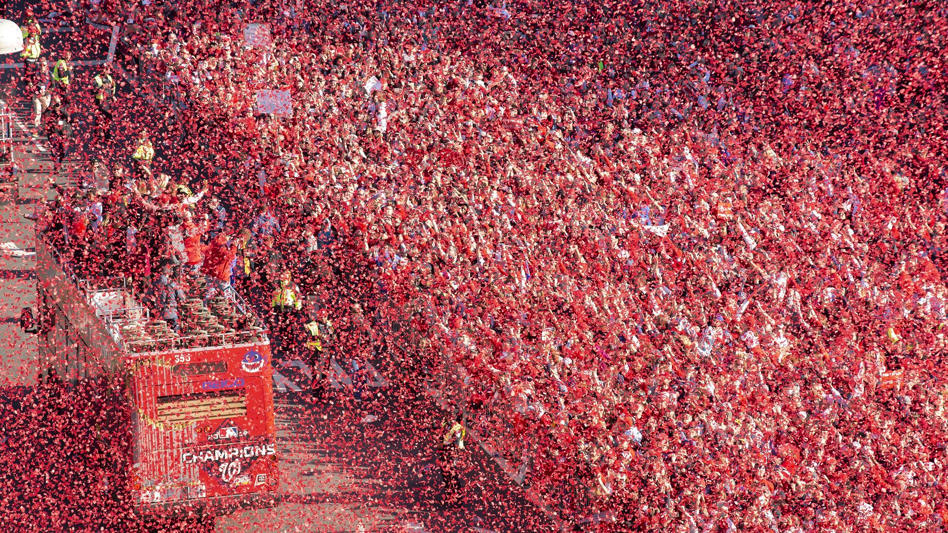 Washington National's parade in downtown D.C.