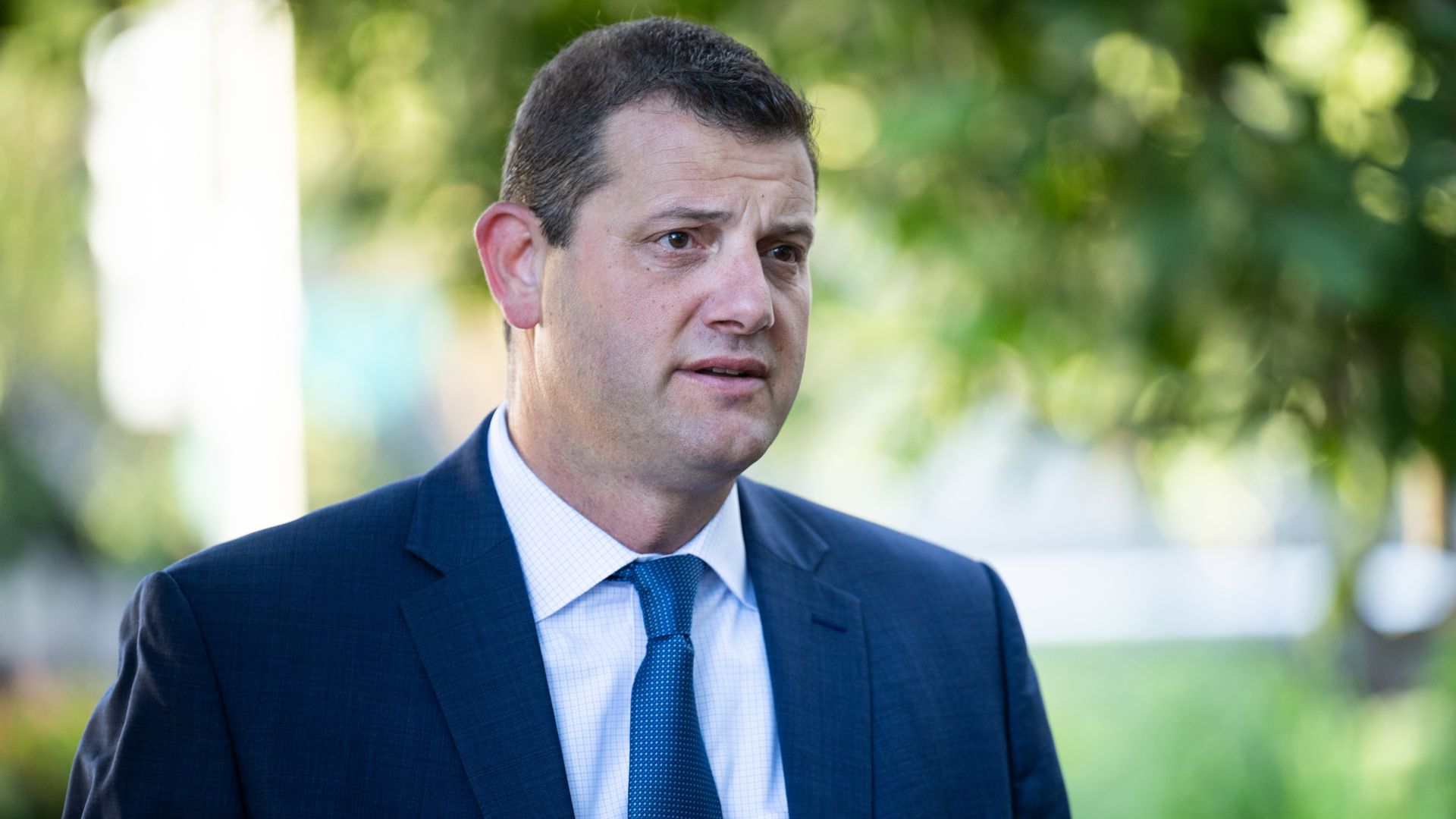 Rep. David Valadao, R-Calif., arrives for the House GOP caucus meeting at the Capitol Hill Club in Washington on Tuesday, Sept. 20.
