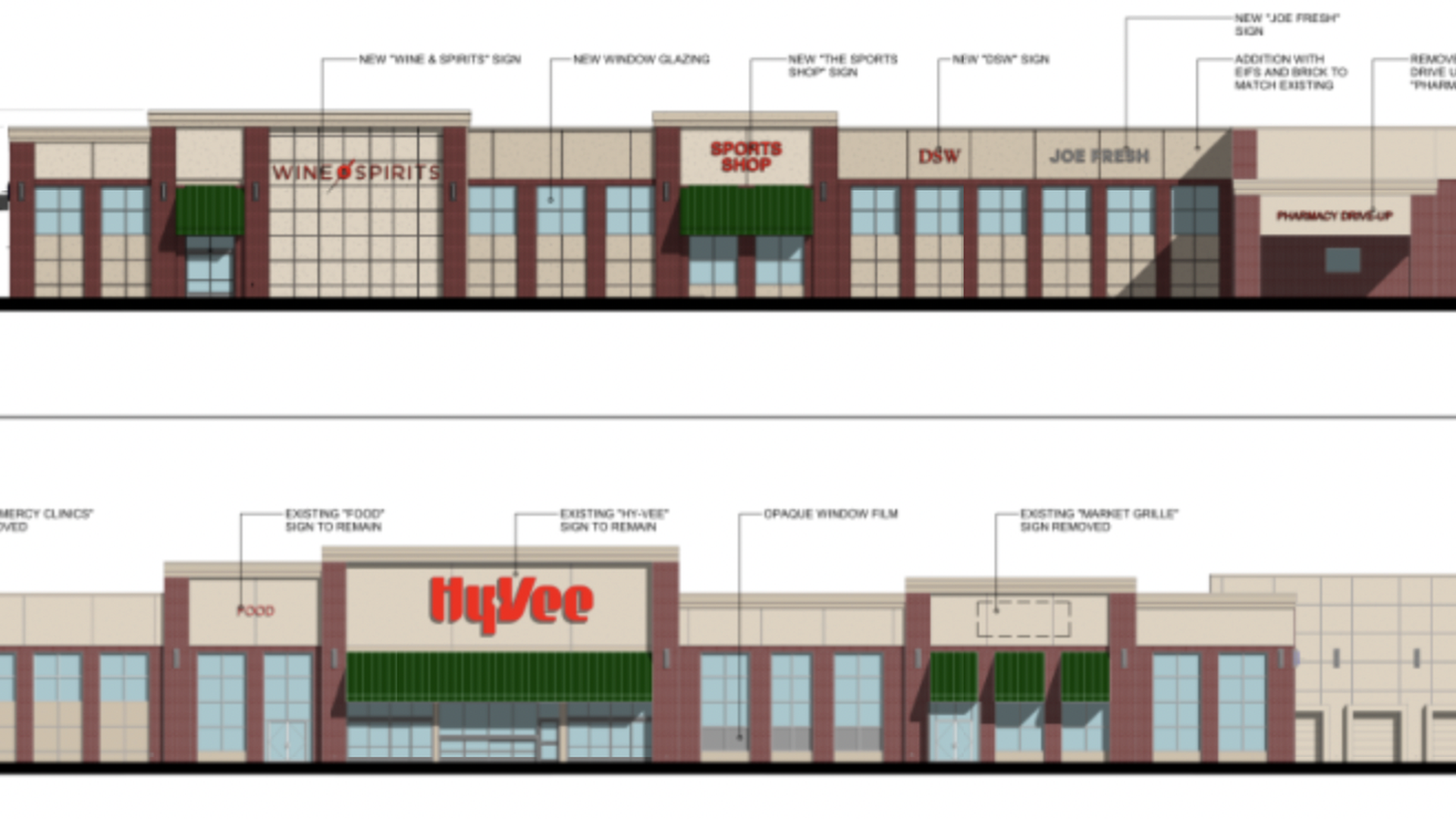 Rendering of Hy-Vee Waukee