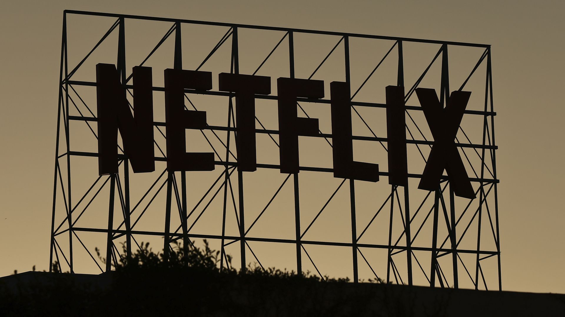 Netflix sign.