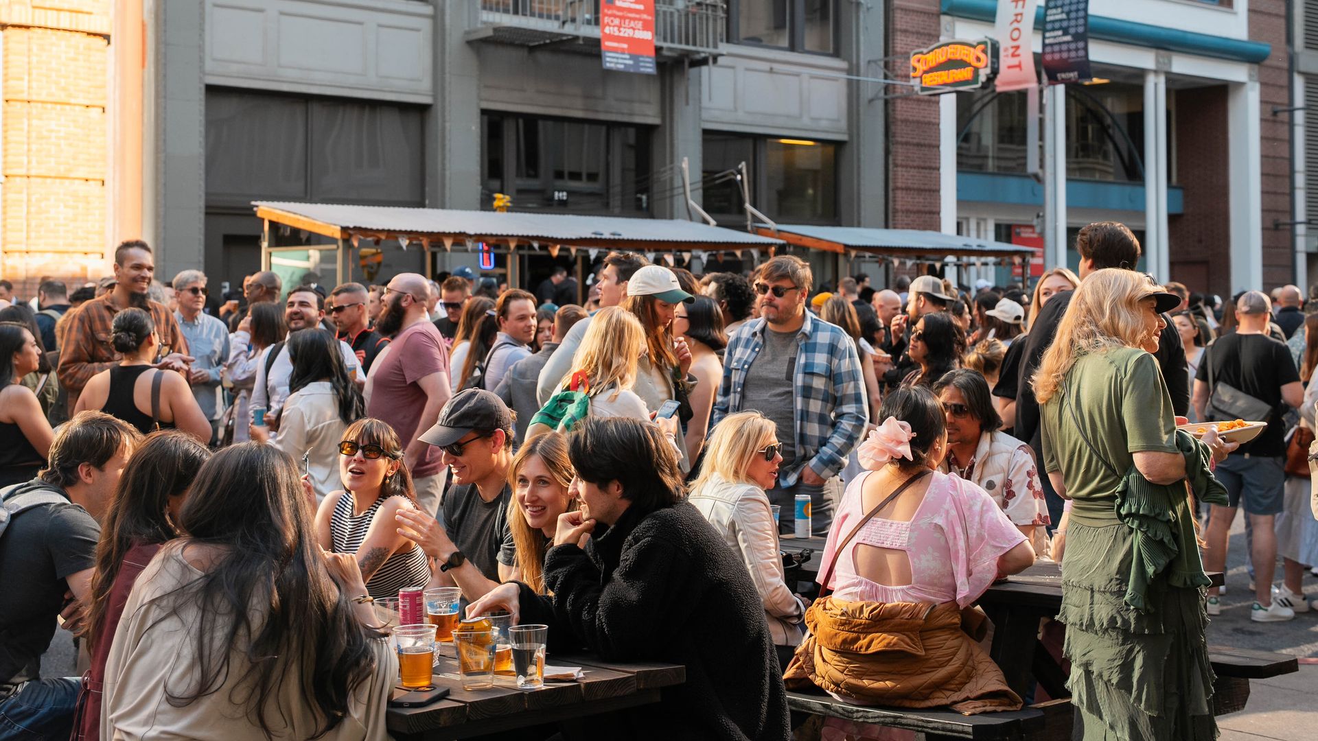 Fridays on Front Street in downtown. Photo: Collin Love/SF Downtown Partnership
