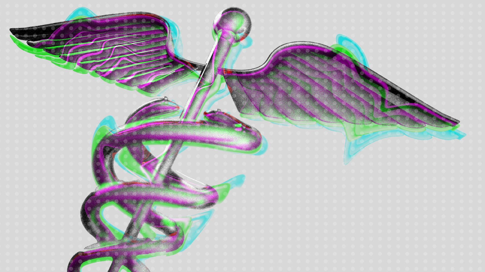 En esta ilustración, se digitaliza un caduceo.