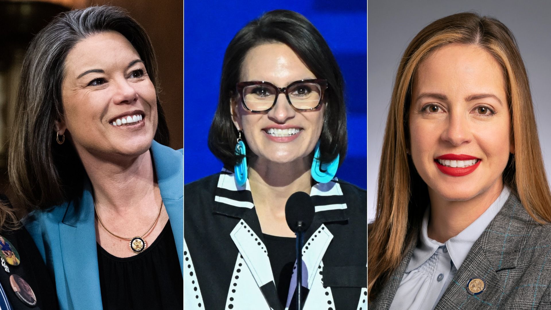 Angie Craig, Peggy Flanagan and Melisa Lopez Franzen