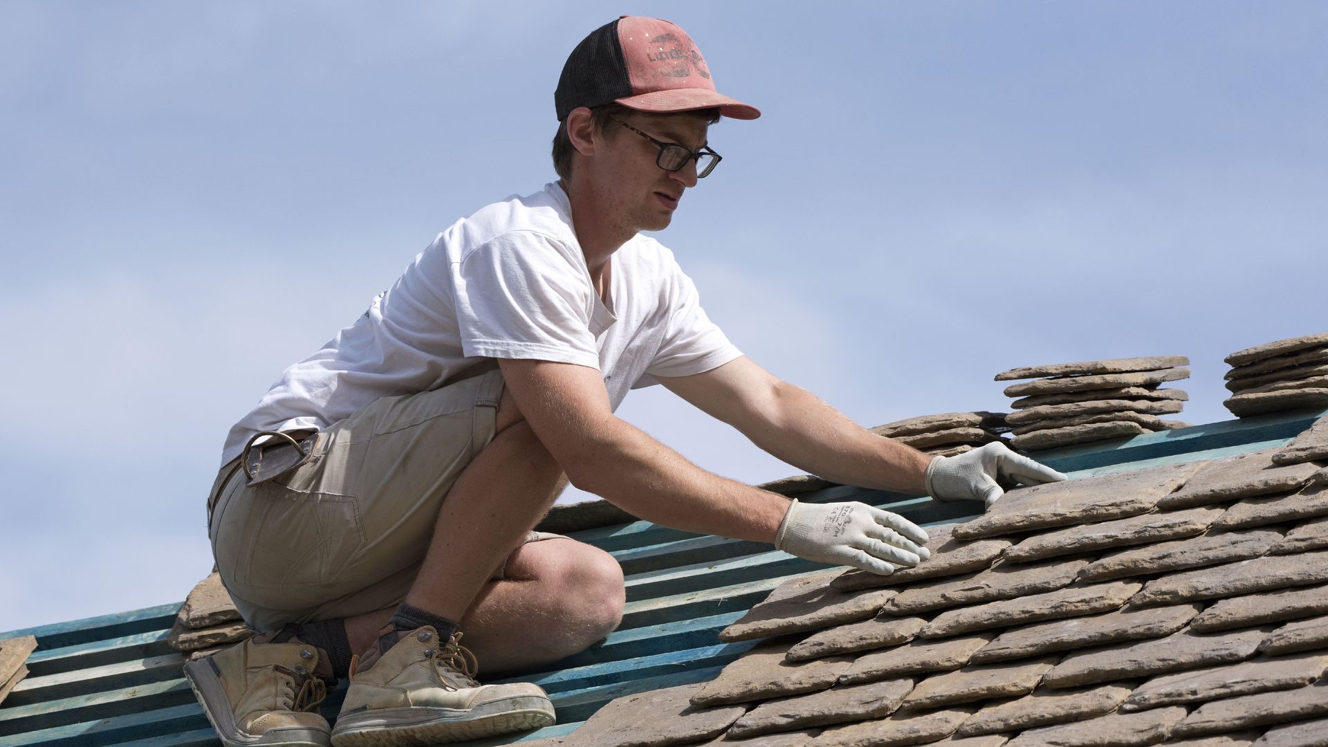 roofer installing new roof