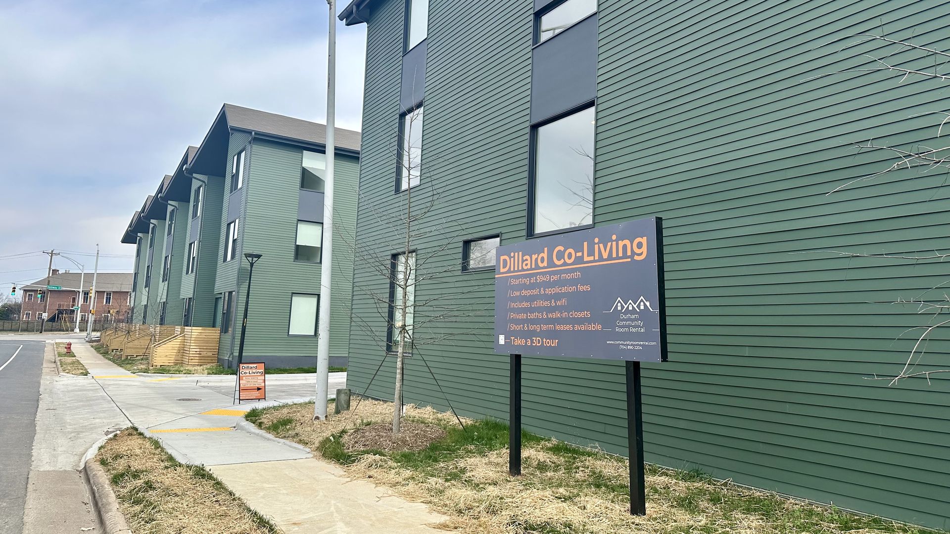 A co-living apartment in downtown Durham