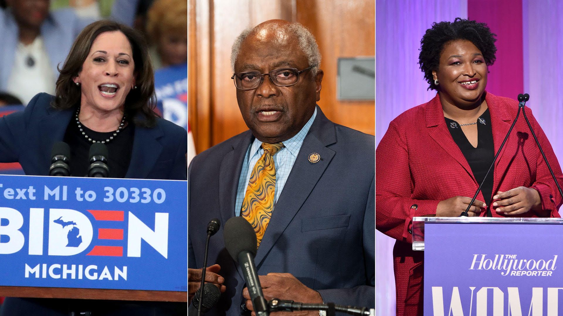Clyburn, Kamala and Abrams.