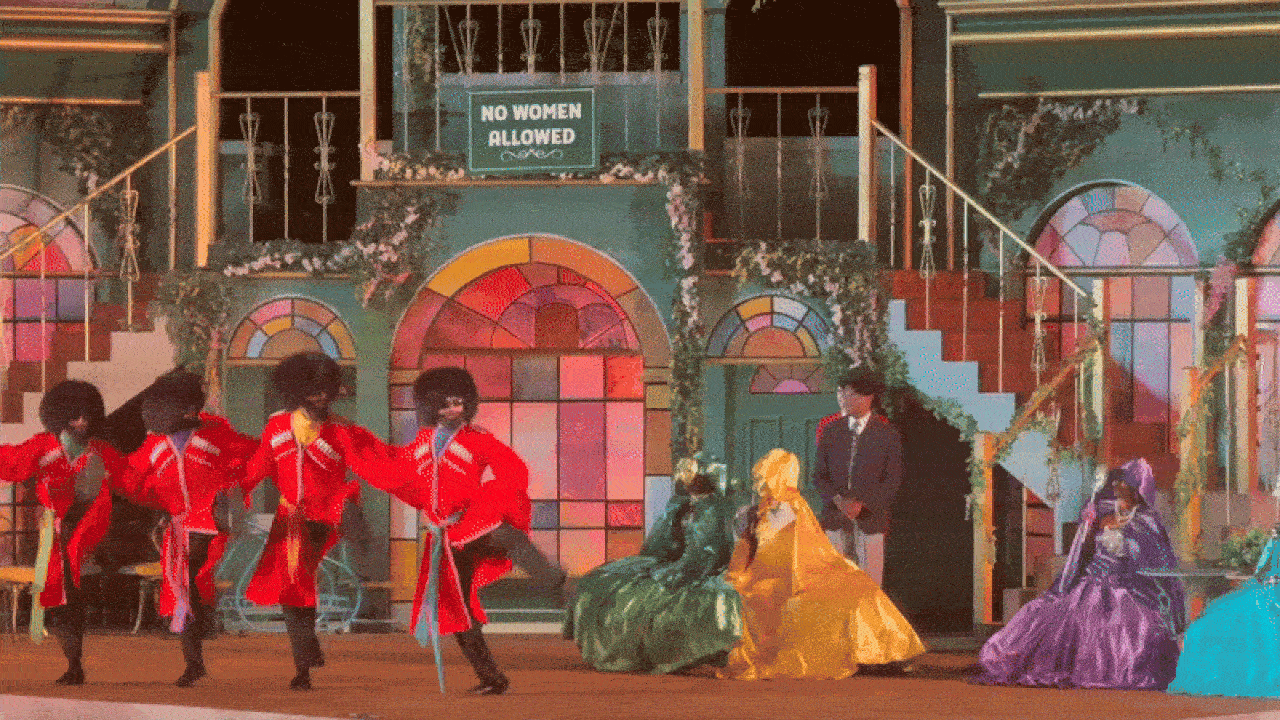 Love's Labour's Lost first act in Kansas City.